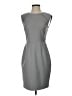 Tahari Solid Gray Cocktail Dress Size 2 - photo 1
