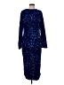 Assorted Brands 100% Polyester Stars Blue Cocktail Dress Size P (petite) - photo 1
