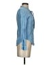A'gaci 100% Rayon Blue Long Sleeve Blouse Size S - photo 4