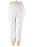 Roz & Ali Solid White Active Pants Size 20 - photo 1