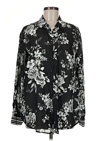 Johnny Was Long Sleeve Silk Top (view 1)