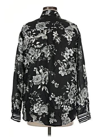 Johnny Was Long Sleeve Silk Top (view 2)