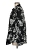 Johnny Was 100% Silk Floral Black Long Sleeve Silk Top Size M - photo 5