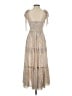 The Westside Paisley Ivory Tan Cocktail Dress Size XS - photo 2