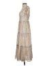 The Westside Paisley Ivory Tan Cocktail Dress Size XS - photo 5