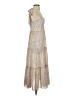 The Westside Paisley Ivory Tan Cocktail Dress Size XS - photo 4