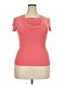 Lyaner Pink Short Sleeve Top Size 2X - photo 1