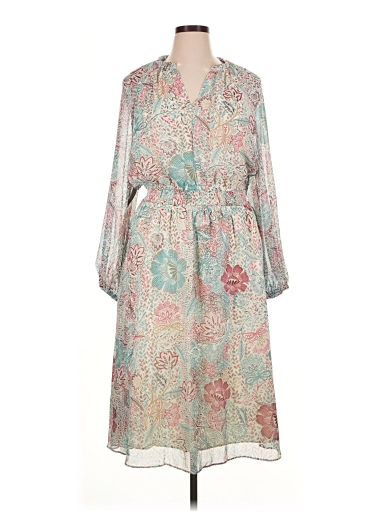 Lane Bryant Casual Dress In Teal