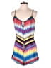Twelfth Street by Cynthia Vincent Chevron-herringbone Blue Red Romper Size P (petite) - photo 1