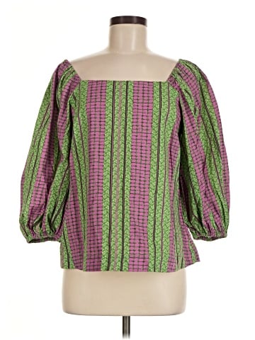 Porridge 3/4 Sleeve Blouse (view 1)