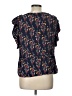 Odille Blue Short Sleeve Blouse Size L - photo 2