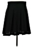 Alice + Olivia Solid Black Wool Skirt Size S (estimated) - photo 2