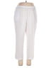 Blair 100% Polyester Solid Ivory Casual Pants Size 18 - photo 1