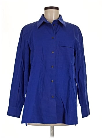 Lafayette 148 New York Long Sleeve Button-Down Shirt (view 1)