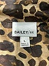 Bailey 44 Animal Print Brown Long Sleeve Blouse Size L - photo 7