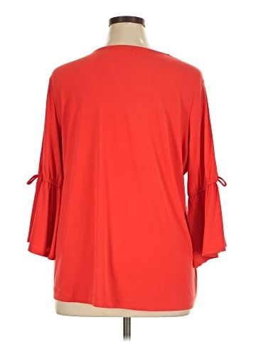 Susan Graver 3/4 Sleeve Top (view 2)