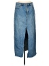 Stradivarius Blue Denim Skirt Size 8 - photo 1