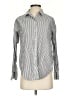 Everlane 100% Cotton Stripes Gray Long Sleeve Button-Down Shirt Size 2 - photo 1