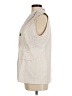 Ann Taylor Ivory Sleeveless Button-Down Shirt Size 8 Petite - photo 5