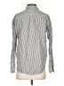 Everlane 100% Cotton Stripes Gray Long Sleeve Button-Down Shirt Size 2 - photo 2