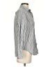 Everlane 100% Cotton Stripes Gray Long Sleeve Button-Down Shirt Size 2 - photo 4