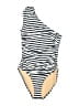 Unbranded Stripes Ivory One Piece Swimsuit Size 6 - photo 1