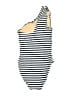 Unbranded Stripes Ivory One Piece Swimsuit Size 6 - photo 2