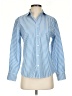 Unbranded Stripes Blue Long Sleeve Button-Down Shirt Size 14 - photo 1
