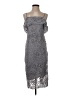 Boohoo 100% Polyester Gray Cocktail Dress Size 4 - photo 1