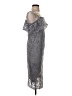 Boohoo 100% Polyester Gray Cocktail Dress Size 4 - photo 4