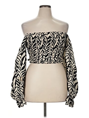 ELOQUII Elements 3/4 Sleeve Blouse (view 1)