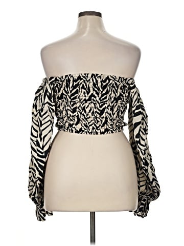 ELOQUII Elements 3/4 Sleeve Blouse (view 2)