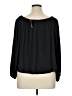 Ann Taylor 100% Polyester Black Long Sleeve Blouse Size XL - photo 2