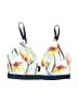 Lively Tropical Ivory Swimsuit Top Size 2 - photo 1