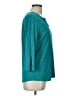 L.L.Bean 100% Cotton Teal 3/4 Sleeve Top Size L - photo 4