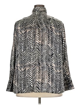 Lafayette 148 New York Long Sleeve Silk Top (view 2)