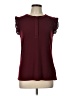 Calvin Klein Burgundy Short Sleeve Top Size L - photo 1