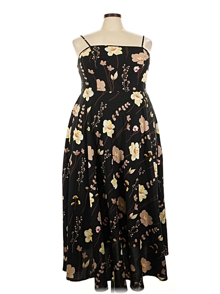 Pre-owned Shein Curve Cocktail Dress In Black