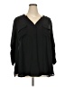 Torrid 100% Polyester Black 3/4 Sleeve Blouse Size 4X Plus (4) - photo 1
