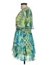 Zara Tropical Aztec Or Tribal Print Damask Floral Paisley Multi Color Green Cocktail Dress Size L - photo 5