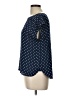 Ann Taylor 100% Polyester Polka Dots Blue Short Sleeve Blouse Size L - photo 5