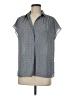 Max Studio 100% Polyester Gray Short Sleeve Blouse Size M - photo 1