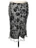 ICE 100% Silk Paisley Gray Silk Skirt Size XL - photo 1