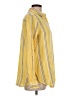 St. John's Bay 100% Cotton Stripes Yellow Long Sleeve Button-Down Shirt Size L - photo 4