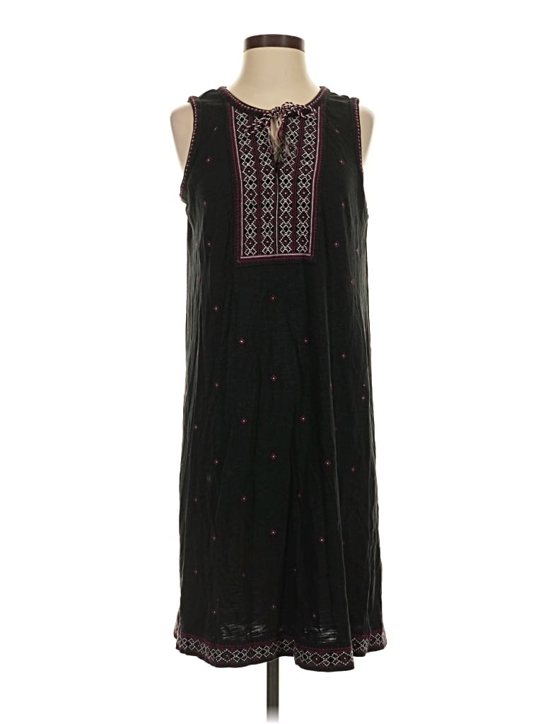 Pre-owned Jjill Casual Dress In Black
