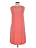 AB Studio Solid Orange Casual Dress Size M - photo 2