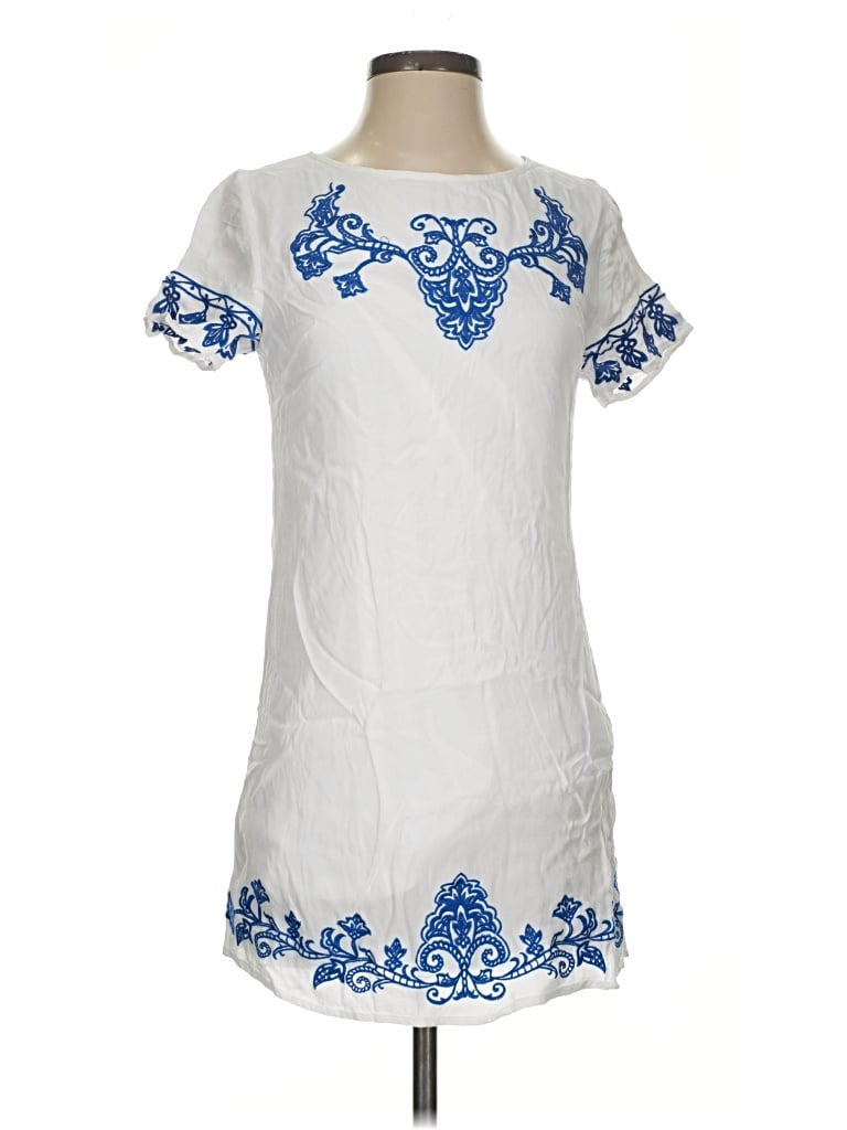 Pre-owned Lulus Casual Dress In White