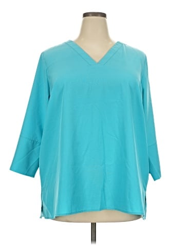 Kelly By Clinton Kelly 3/4 Sleeve Top (view 1)