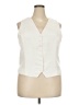 J.Crew 100% Polyester Ivory Vest Size 18 - photo 1