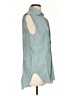 Rag & Bone 100% Cotton Stripes Teal Sleeveless Button-Down Shirt Size XS - photo 4